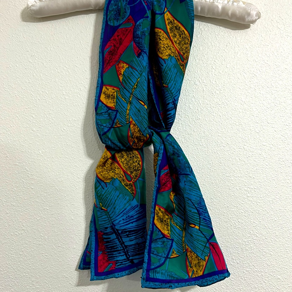 Harv Bernard Silk Rectangular Scarf - image 5